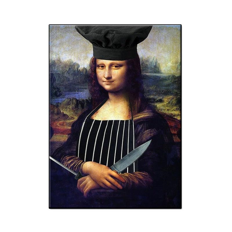 Canvas Art with Humorous Mona Lisa Reproductions | Bold Decorations for Your Space
